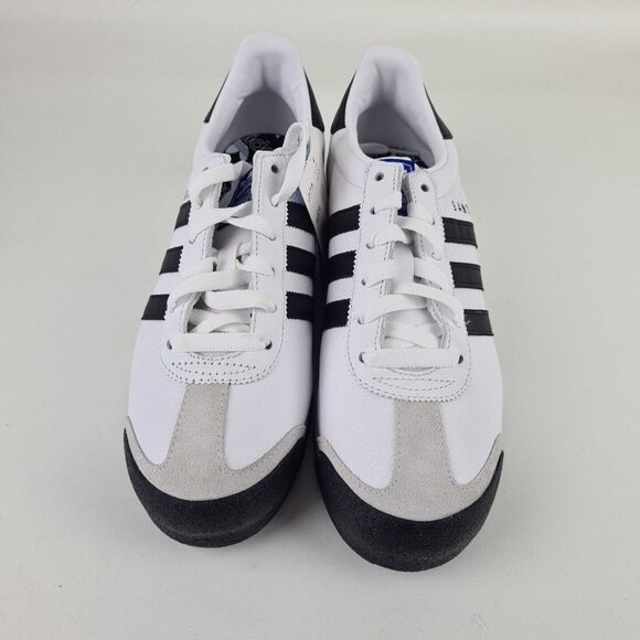 adidas Originals SAMOA Lea White Black Mens Shoes Lthr Sneakers Size 7.5 - Picture 7 of 11